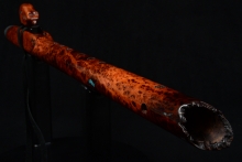 Redwood Burl Native American Flute, Minor, Mid F#-4, #F32F